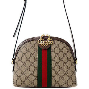 GUCCI Ophidia GG Shoulder Bag Brown